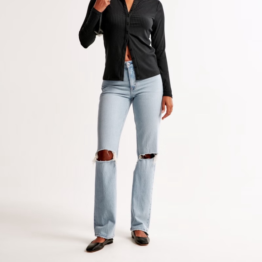 Abercrombie Curve Love 90s Straight Jeans | Ultra High Rise | Size 32 Reg